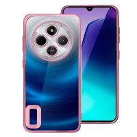 cool carcasa borde metalizado rosa para xiaomi redmi 14c  poco c75