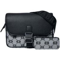 chabrand bandolera bolso tipo satchel reporter gris negro para hombre