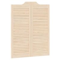 puertas batientes natural 100 x 40 cm madera de pino maciza vidaxl