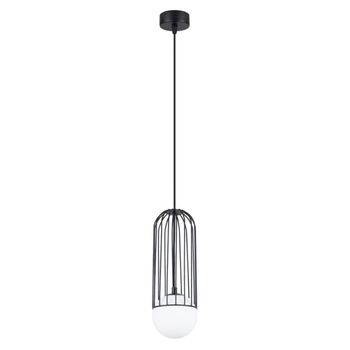 Lámpara colgante zovolu negro, 1 luz
