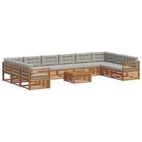 juegos de sofas 11 uds gris natural y claro vidaxl