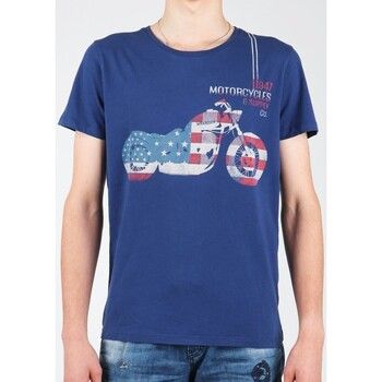 Wrangler Tops y Camisetas S/S Biker Flag Tee W7A53FK 1F para hombre