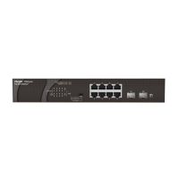 switch ruijie rg-es110gds-p 8 puertos gigabit poe 2 sfp no gestionado rack