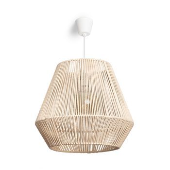 Lámpara Colgante Cuerda De Algodón Bris Diantha Beige