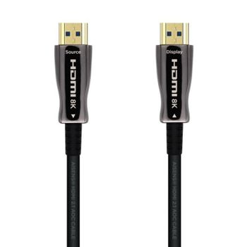 Cable HDMI AISENS A153-0517 20m 2.1 AOC 8K@60Hz 4K@120Hz Fibra Óptica Oro 24K