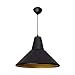 Colgante gilberto 1xe27 al.reg.xd.34cm negro/oro