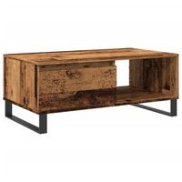 mesa de centro madera de ingenieria envejecida 90x50x365 cm vidaxl
