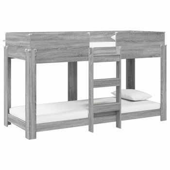 Cama Litera Para Niños Gris Sonoma 75 X 190 Cm Vidaxl
