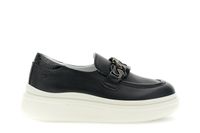 mocasines de piel revestida con bocado de caballo black