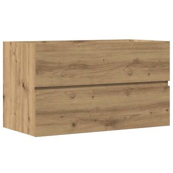 Armario Pared Baño | Mueble De Baño Madera Ingeniería Artisian 80x38,5x45 Cm