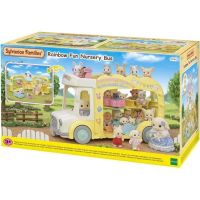 playset sylvanian families bus de doble piso y parque infantil