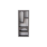 estanteria de madera  - 60 x 32 x 150 cm - gris antracita