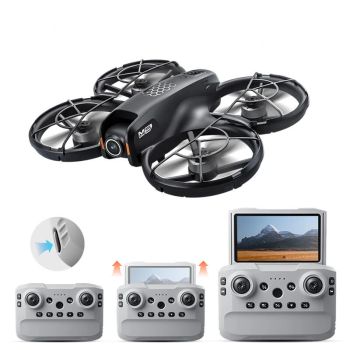 WLRC M5 WiFi FPV con pantalla telescópica de 4,3 pulgadas, controlador, cámara doble HD, enfoque óptico ajustable eléctr