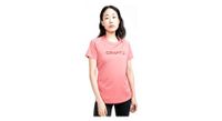 maillot de manga corta para mujer craft core essence logo rosa