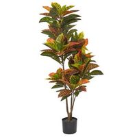 planta artificial en maceta para interior decoracion de plastico 140 cm codiaeum