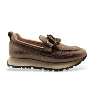 Hispanitas para mujer. HI254238 Mocasines de Piel Kansas Bolero taupe (39), Plano, 1 a 3cm, Ninguno, Casual