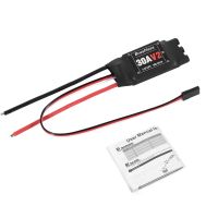 xxd 30a v2 2-4s esc sin escobillas con bec de 5v 2a compatible para programacion para avion rc