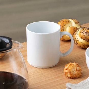 Mug (x6) porcelana blanco