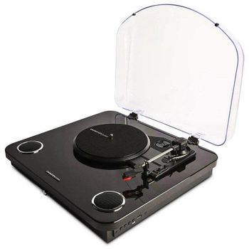 Tocadiscos Energy Sistem BlackSpin 10 W Bluetooth USB-MP3 tracción por correa negro