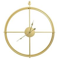 reloj de pared de hierro dorado 52 cm vidaxl