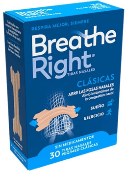 Breathe Right Tira Nasal Pequeña/Mediana 30 uds