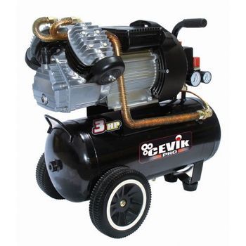 Compresor Semiprofesional 25 L - 3 Hp Y 357 L/min Con Cabezal En V - Unidad