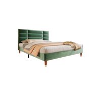 cama de matrimonio de terciopelo 140x200cmverde