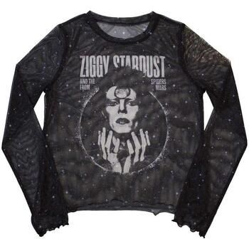 David Bowie Camiseta manga larga Ziggy V1 para mujer