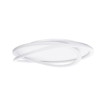 Lámpara De Techo Luces Led Integradas Redonda Blanco Leylan