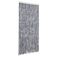 cortina antimoscas chenilla plateado 100x200 cm