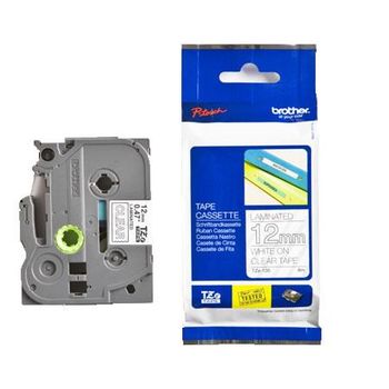Brother TZe-135 Original P-Touch Label Tape (12mm x 8m) White On Clear