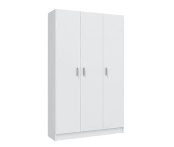 Armario de 3 puertas 109x180 cm multiusos blanco 180cm x 180 x 37 cm