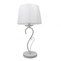 akunadecor sobremesa con pantalla amsterdam blancooro 50x25x25 cm