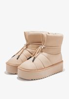 botas doble cordon nordic v2 low total beige - beige