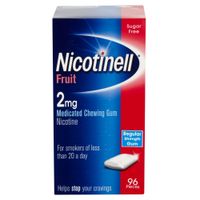nicotinell nicotine gum 2mg fruit 96 pieces