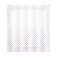 estor enrollable infantil - estor infantil tamano 150x180 - estor enrollable color blanco con estrellas lila  blindecor
