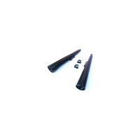 silenciador de escape kawasaki gpz 550 uni-track marving marvi negro par