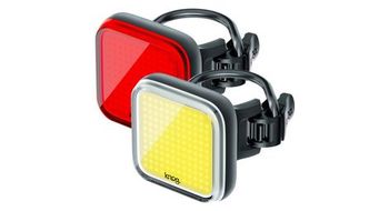 Knog blinder square twinpack luz delantera   trasera negro
