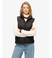 superdry para mujer w5011969a chaleco tech padded negro m casual nylon reciclado