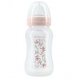 Biberón PP 330ml Tropical leaves Rosa