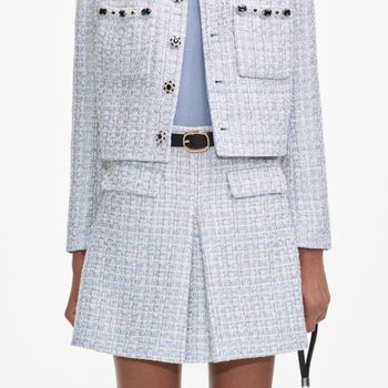 Self-Portrait Bouclé Mini Skirt - UK 6