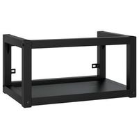 estructura de lavabo  mueble de lavabo suspendido hierro negro 59x38x31 cm