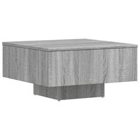 mesa de cafe - mesa de centro madera de ingenieria gris sonoma 60x60x315 cm