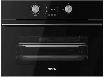 Horno compacto - Teka HLC 8406 BK, Multifunción, Sistema de limpieza integrado, 44 l, 45 cm Ancho, Función Airfry, Negro
