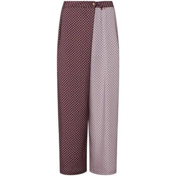 Liu Jo Pantalón fluido Pantalones bicolor en sarga para mujer