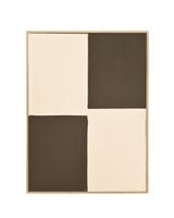 cuadro decorativo pintado a mano al oleo marco marron claro 100x150cm