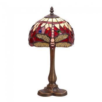 Lámpara de mesa tiffany belle rouge