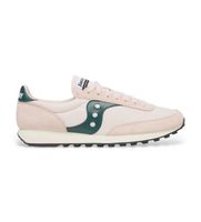 saucony para hombre s70884-15 zapatillas de piel trainer 80 rosa 42 plano cordones casual
