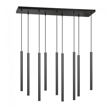 Regleta de techo tizo negro (9 luces)