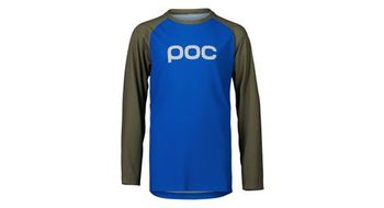 Maillot de manga larga poc essential mtb azul   verde